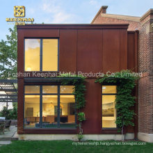 Red Rusting Corten Steel for House Home Design